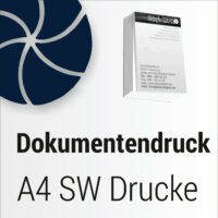 Dokumentdruck in SW / Graustufen A5, A4, A3