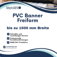 PVC-Banner bis 150cm breite - Sameday