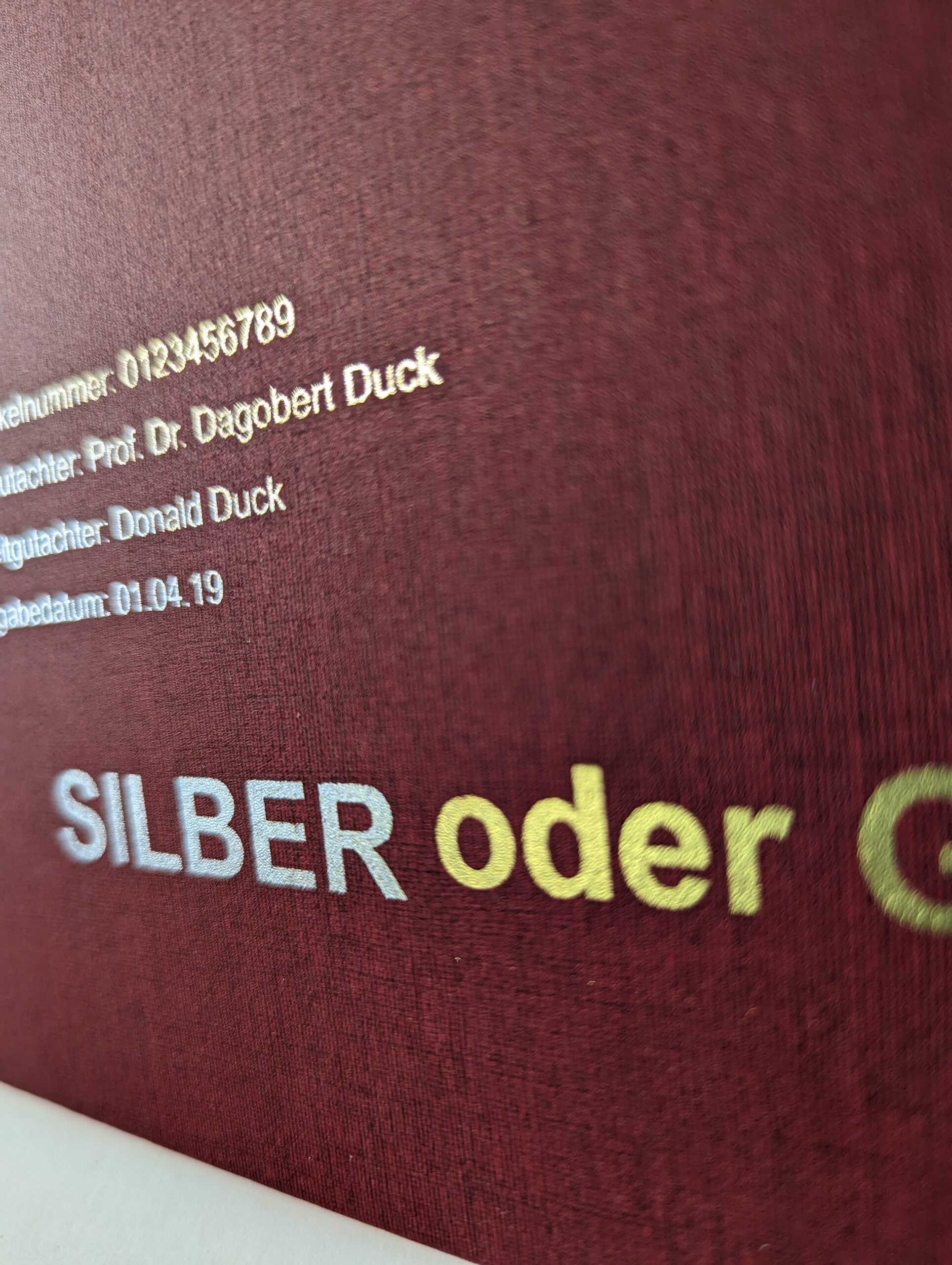 Diplom- / Masterarbeit Hardcover - Hochwertige Präsentation und Schutz für deine Abschlussarbeit – Bild 5
