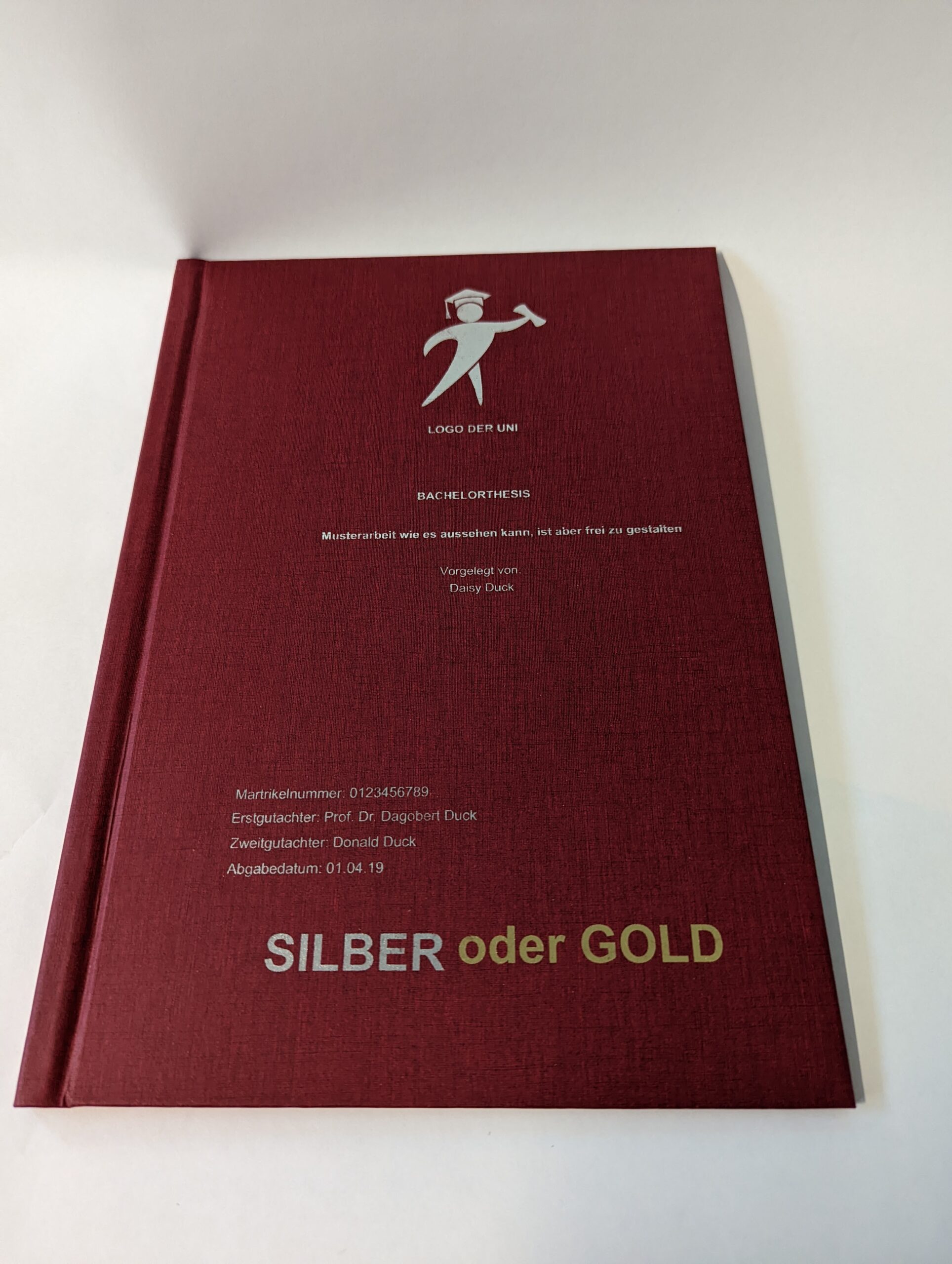 Diplom- / Masterarbeit Hardcover - Hochwertige Präsentation und Schutz für deine Abschlussarbeit – Bild 6