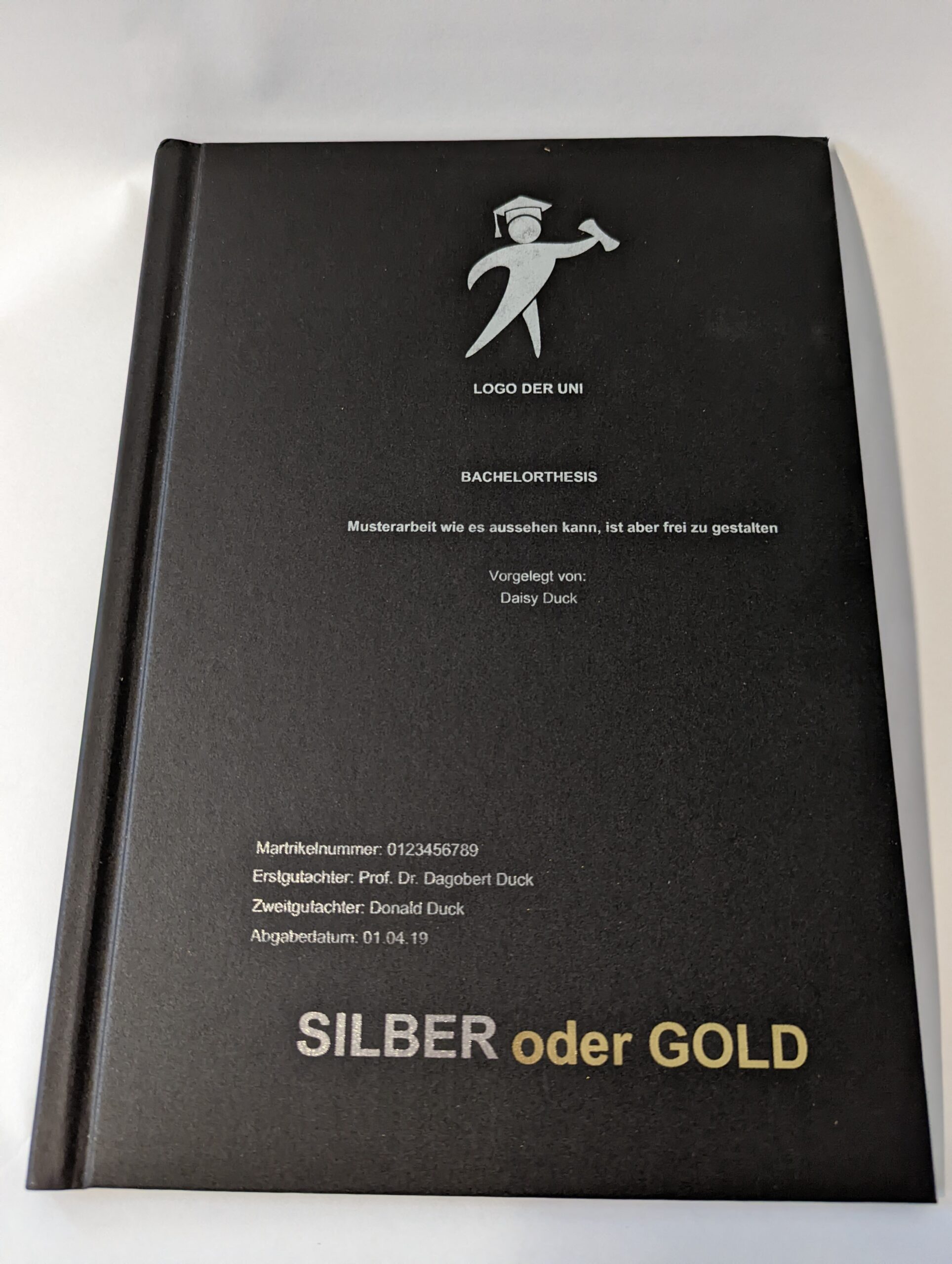 Diplom- / Masterarbeit Hardcover - Hochwertige Präsentation und Schutz für deine Abschlussarbeit – Bild 7