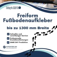 Fußbodenaufkleber