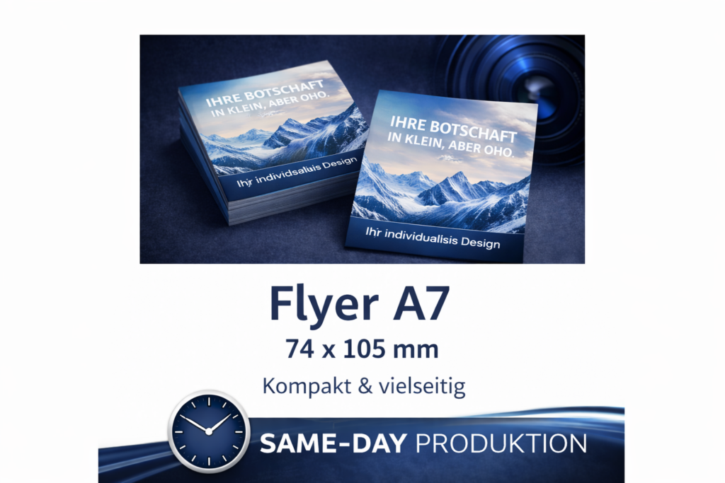Flyer in DIN A7
