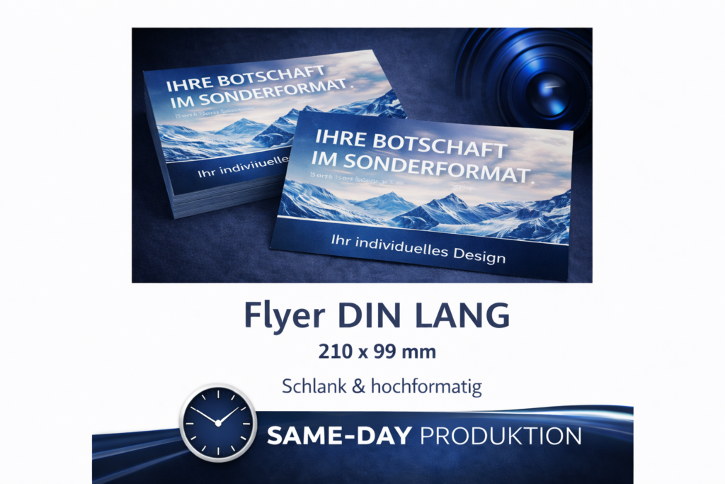 Flyer in DIN Lang