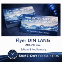 Flyer in DIN Lang