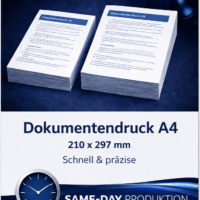 A4 Dokumente im Farbdruck